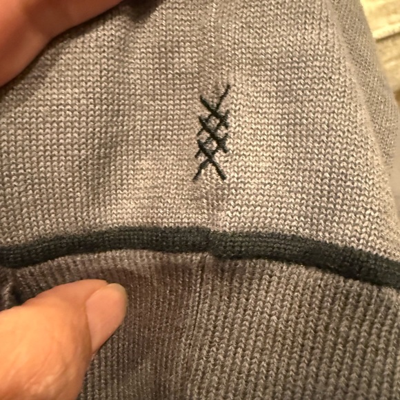 Rhone Smoke Compass Knit Long Sleeve Polo - Picture 6 of 7